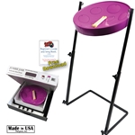 Panyard W1161 Jumbie Jam Steel Drum Kit - Metal Z-Floor Stand - Purple Pan