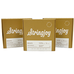 Stringjoy SJBB1356 Brights Medium 80/20 13-56 Strings